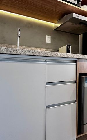 Studio à venda com 24m², 0 quarto e sem vaga Studio à venda com 24m², 0 quarto e sem vagaCozinha