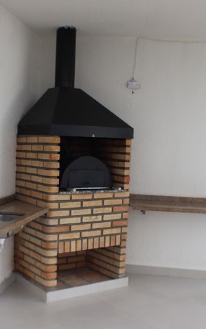 Apartamento para alugar com 55m², 2 quartos e 2 vagas Apartamento para alugar com 55m², 2 quartos e 2 vagasÁrea comum - Churrasqueira