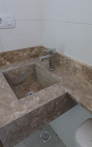 Apartamento à venda com 100m², 2 quartos e 1 vagaBanheiro Social - Pia
