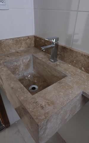 Apartamento à venda com 100m², 2 quartos e 1 vagaBanheiro da Suíte - Pia