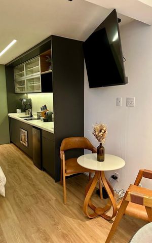 Studio à venda com 26m², 1 quarto e sem vaga Studio à venda com 26m², 1 quarto e sem vagaSala