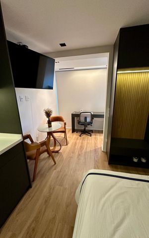 Studio à venda com 26m², 1 quarto e sem vaga Studio à venda com 26m², 1 quarto e sem vagaSala