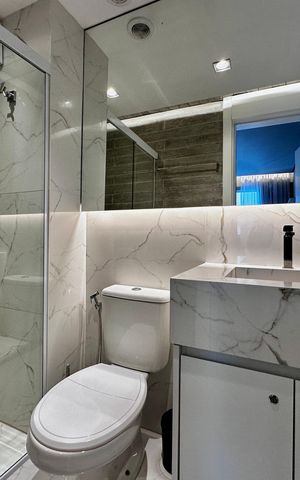 Apartamento à venda com 32m², 1 quarto e sem vaga Apartamento à venda com 32m², 1 quarto e sem vagaBanheiro Suíte