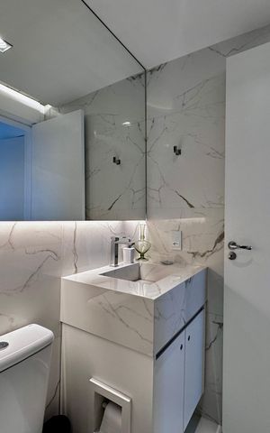 Apartamento à venda com 32m², 1 quarto e sem vaga Apartamento à venda com 32m², 1 quarto e sem vagaBanheiro Suíte