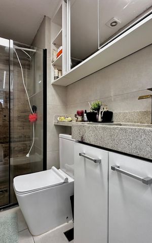 Apartamento à venda com 34m², 2 quartos e sem vaga Apartamento à venda com 34m², 2 quartos e sem vagaBanheiro