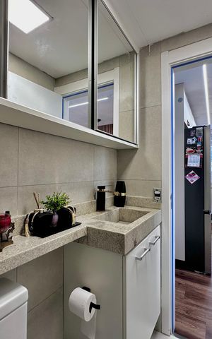 Apartamento à venda com 34m², 2 quartos e sem vaga Apartamento à venda com 34m², 2 quartos e sem vagaBanheiro