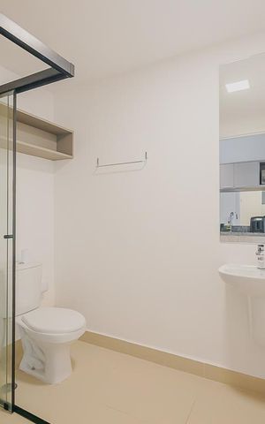 Studio para alugar com 27m², 1 quarto e sem vagaBanheiro