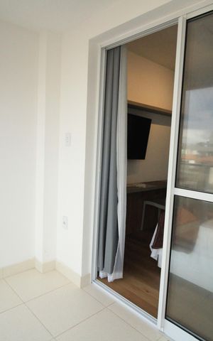 Apartamento para alugar com 20m², 1 quarto e 1 vaga Apartamento para alugar com 20m², 1 quarto e 1 vagaVaranda