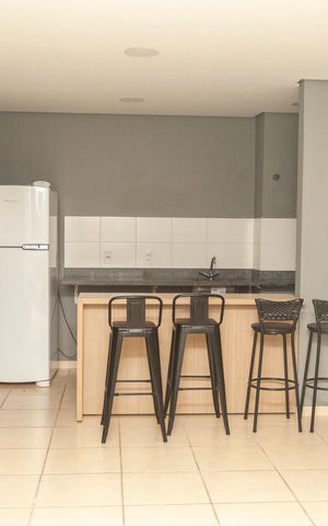 Apartamento à venda com 37m², 2 quartos e sem vagaÁrea comum - Salão de festas