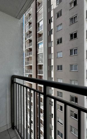 Apartamento à venda com 27m², 1 quarto e sem vaga Apartamento à venda com 27m², 1 quarto e sem vagaSacada da Sala