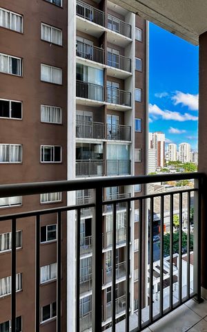 Apartamento à venda com 27m², 1 quarto e sem vaga Apartamento à venda com 27m², 1 quarto e sem vagaSacada da Sala