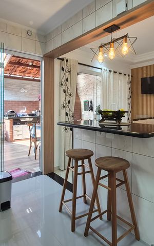 Casa de condomínio à venda com 110m², 3 quartos e 2 vagasCozinha 