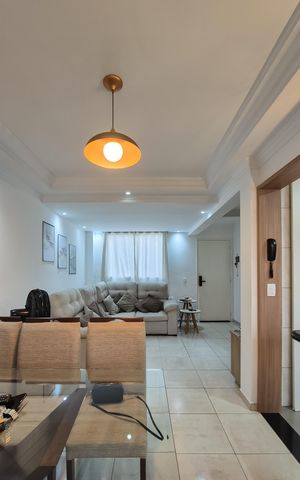 Casa de condomínio à venda com 110m², 3 quartos e 2 vagasSala