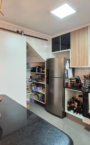 Casa de condomínio à venda com 110m², 3 quartos e 2 vagasCozinha 