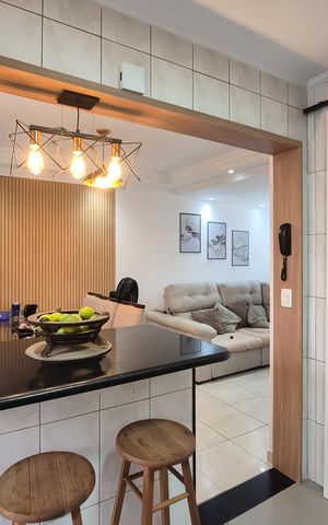 Casa de condomínio à venda com 110m², 3 quartos e 2 vagasCozinha 