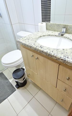 Apartamento para alugar com 30m², 1 quarto e 1 vaga Apartamento para alugar com 30m², 1 quarto e 1 vagaBanheiro