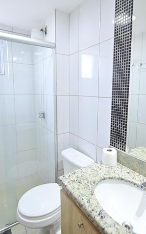 Apartamento para alugar com 30m², 1 quarto e 1 vaga Apartamento para alugar com 30m², 1 quarto e 1 vagaBanheiro