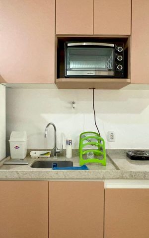 Studio à venda com 28m², 1 quarto e sem vagaCozinha - Armários
