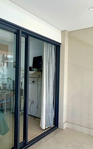 Studio à venda com 28m², 1 quarto e sem vagaVaranda