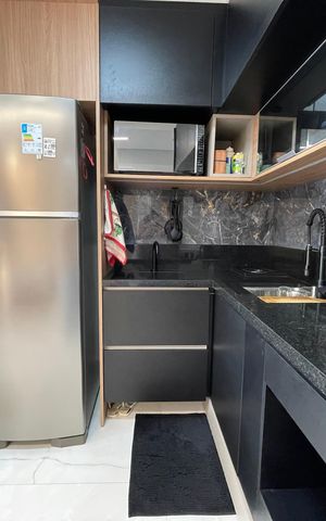 Studio à venda com 36m², 1 quarto e 1 vaga Studio à venda com 36m², 1 quarto e 1 vagaCozinha