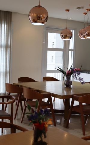 Apartamento para alugar com 54m², 2 quartos e 1 vagaÁrea comum - Salão de festas