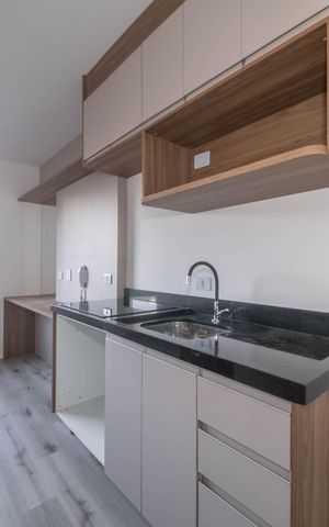 Studio à venda com 17m², 1 quarto e sem vagaCozinha