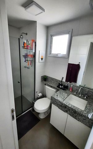 Apartamento à venda com 87m², 2 quartos e 2 vagas Apartamento à venda com 87m², 2 quartos e 2 vagasBanheiro 1