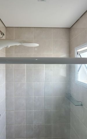 Casa de condomínio para alugar com 97m², 3 quartos e 2 vagasBanheiro da Suíte