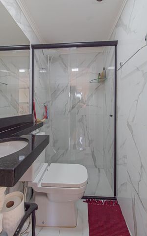 Apartamento à venda com 97m², 3 quartos e 1 vaga Apartamento à venda com 97m², 3 quartos e 1 vagaBanheiro 1