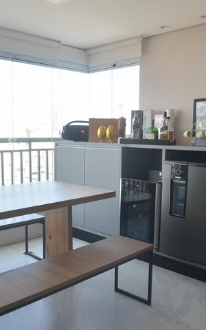 Apartamento à venda com 103m², 3 quartos e 2 vagasVaranda gourmet