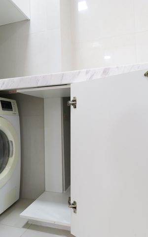 Apartamento à venda com 37m², 2 quartos e sem vagaDetalhe da area de serviço
