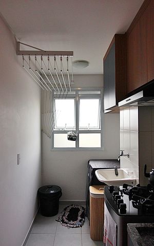 Apartamento à venda com 56m², 2 quartos e 1 vagaCozinha e Área de Serviço