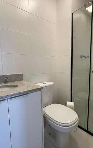 Apartamento para alugar com 35m², 1 quarto e 1 vaga Apartamento para alugar com 35m², 1 quarto e 1 vagaBanheiro da Suíte