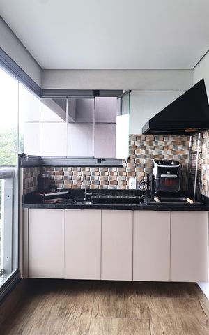 Apartamento à venda com 73m², 2 quartos e 2 vagasVaranda gourmet