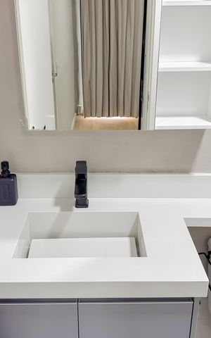 Apartamento à venda com 29m², 1 quarto e sem vaga Apartamento à venda com 29m², 1 quarto e sem vagaBanheiro da Suíte