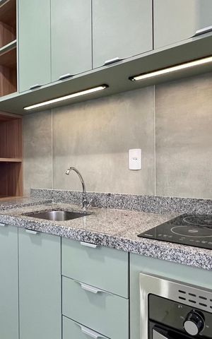 Studio para alugar com 30m², 1 quarto e sem vaga Studio para alugar com 30m², 1 quarto e sem vagaCozinha
