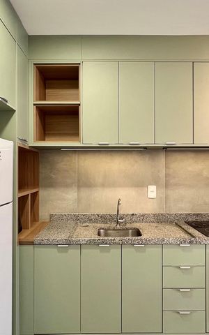 Studio para alugar com 30m², 1 quarto e sem vaga Studio para alugar com 30m², 1 quarto e sem vagaCozinha