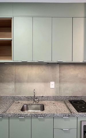 Studio para alugar com 30m², 1 quarto e sem vaga Studio para alugar com 30m², 1 quarto e sem vagaCozinha