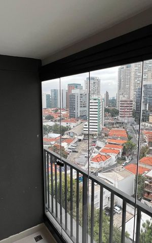 Studio para alugar com 30m², 1 quarto e sem vaga Studio para alugar com 30m², 1 quarto e sem vagaSacada