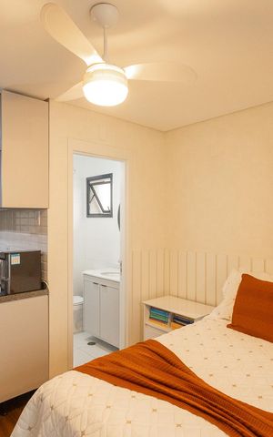 Apartamento para alugar com 28m², 1 quarto e sem vaga Apartamento para alugar com 28m², 1 quarto e sem vagaSala/Quarto