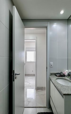 Apartamento à venda com 72m², 3 quartos e 1 vaga Apartamento à venda com 72m², 3 quartos e 1 vagaBanheiro Social