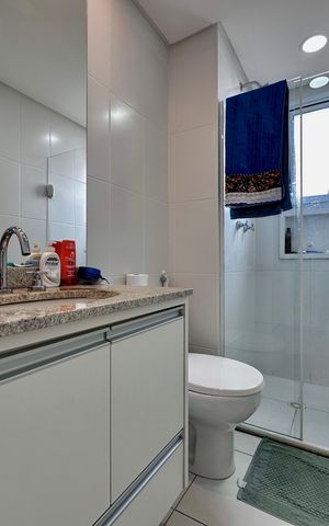 Apartamento à venda com 72m², 3 quartos e 1 vaga Apartamento à venda com 72m², 3 quartos e 1 vagaBanheiro Suíte