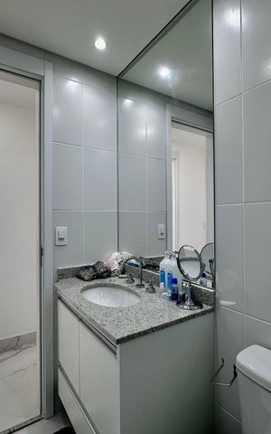 Apartamento à venda com 72m², 3 quartos e 1 vaga Apartamento à venda com 72m², 3 quartos e 1 vagaBanheiro Social