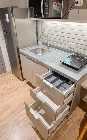 Studio à venda com 25m², 1 quarto e sem vaga Studio à venda com 25m², 1 quarto e sem vagaCozinha