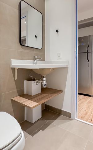 Studio à venda com 25m², 1 quarto e sem vaga Studio à venda com 25m², 1 quarto e sem vagaBanheiro