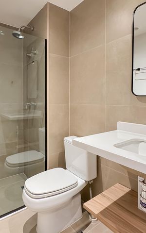 Studio à venda com 25m², 1 quarto e sem vaga Studio à venda com 25m², 1 quarto e sem vagaBanheiro