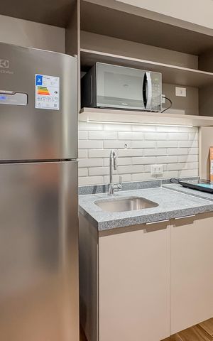 Studio à venda com 25m², 1 quarto e sem vaga Studio à venda com 25m², 1 quarto e sem vagaCozinha