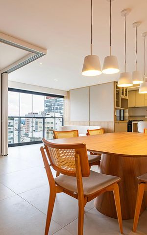 Apartamento para alugar com 107m², 2 quartos e 1 vaga Apartamento para alugar com 107m², 2 quartos e 1 vagaSala de Jantar