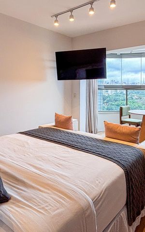 Studio à venda com 39m², 1 quarto e 1 vagaSuíte
