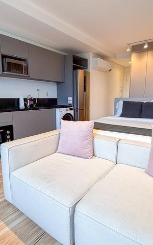 Studio à venda com 39m², 1 quarto e 1 vagaSuíte